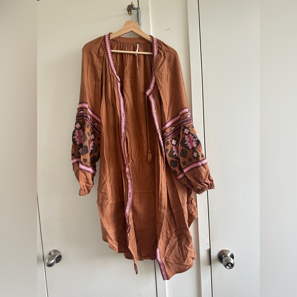 Free People Orange Duster - Picture 1 of 6